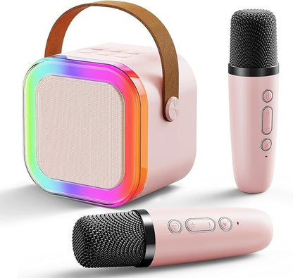 Portable Karaok sound system with 2 Wireless Mike